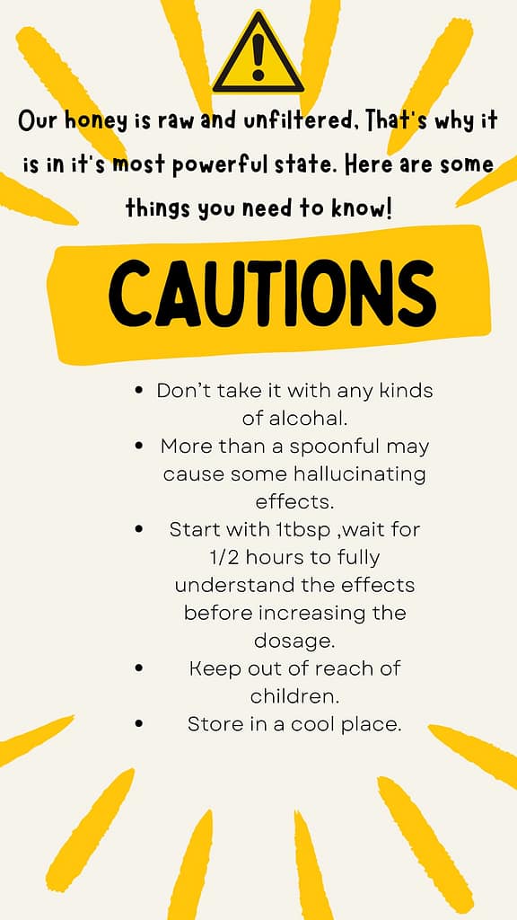 cautions of mad honey